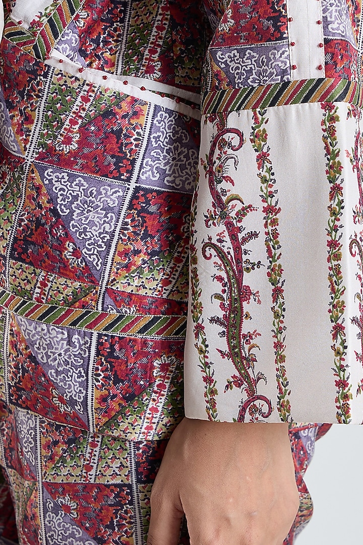Multi-Colored Silk Printed Jacket by talitha at Pernia's Pop Up Shop