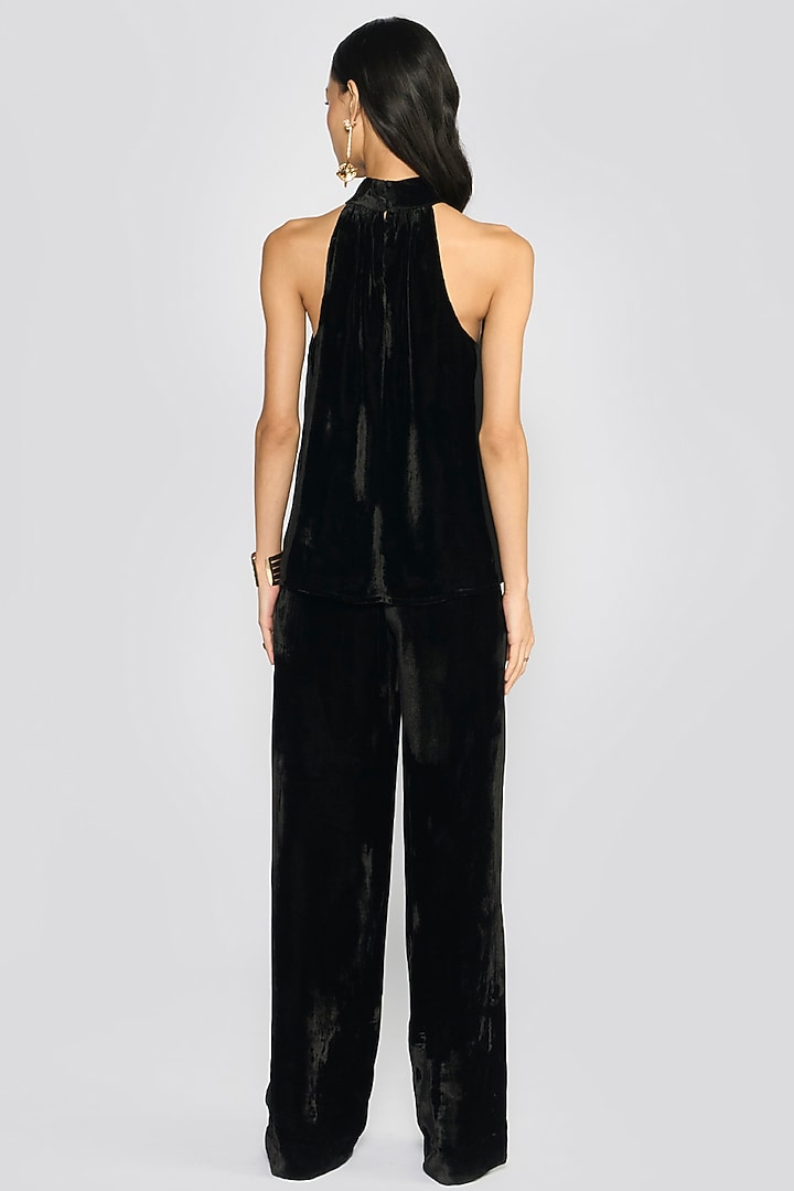 Black Silk Velvet Co-Ord Set by talitha at Pernia's Pop Up Shop