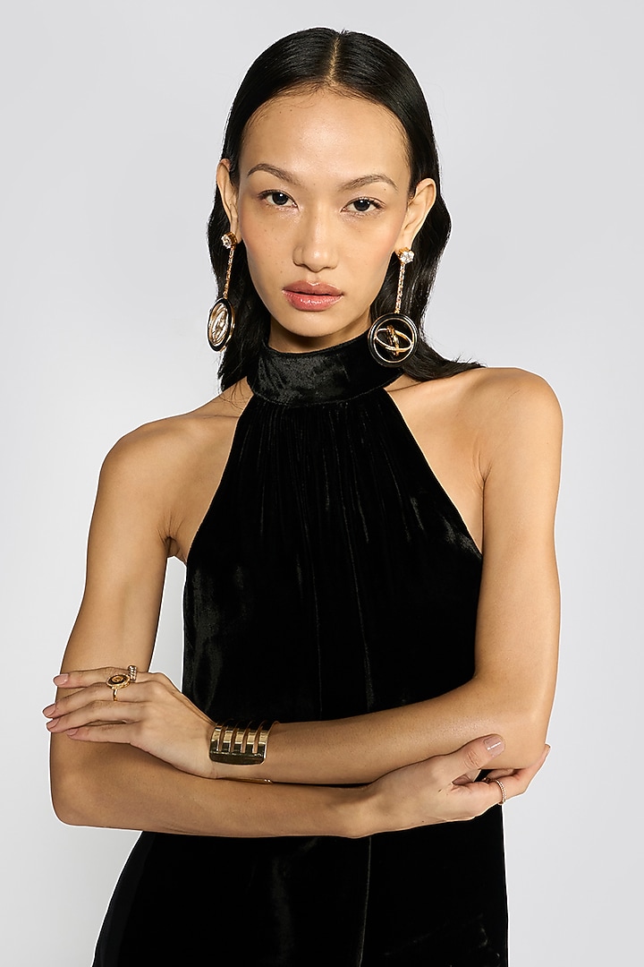 Black Silk Velvet Co-Ord Set by talitha at Pernia's Pop Up Shop