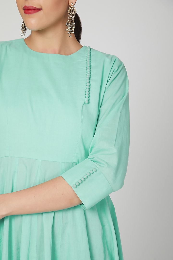 Mint Green Summer Dress With Potli Work by THE LABEL UNTOLD at Pernia's Pop Up Shop