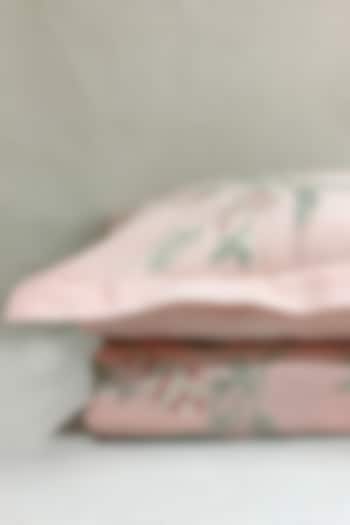 Blush Pink Bloom Embroidered Bedsheet Set by The Luxury Store at Pernia's Pop Up Shop