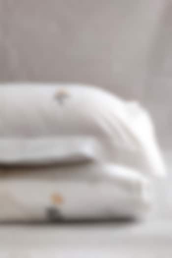 Off-White Embroidered Bedsheet Set by The Luxury Store at Pernia's Pop Up Shop