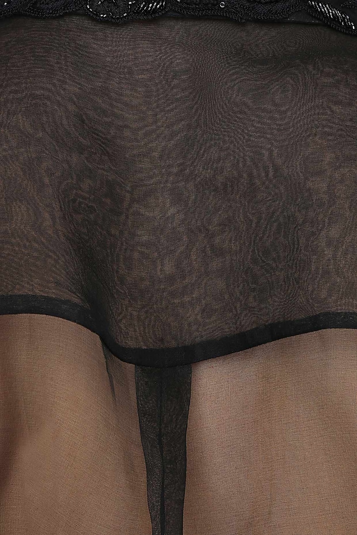 Black sheer shirt, fitted dress and tights set available only at Pernia's Pop Up Shop.