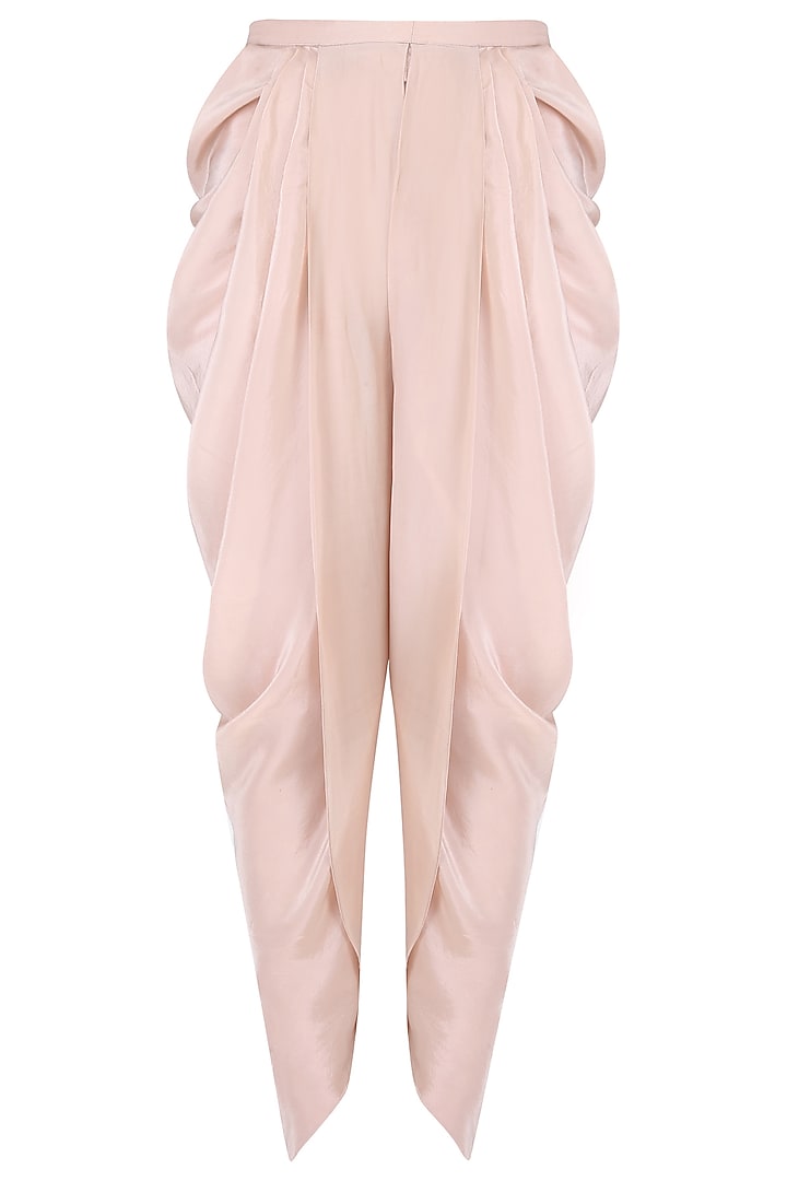Lilac floral lace work vintage peplum top and dhoti pants set available only at Pernia's Pop Up Shop.