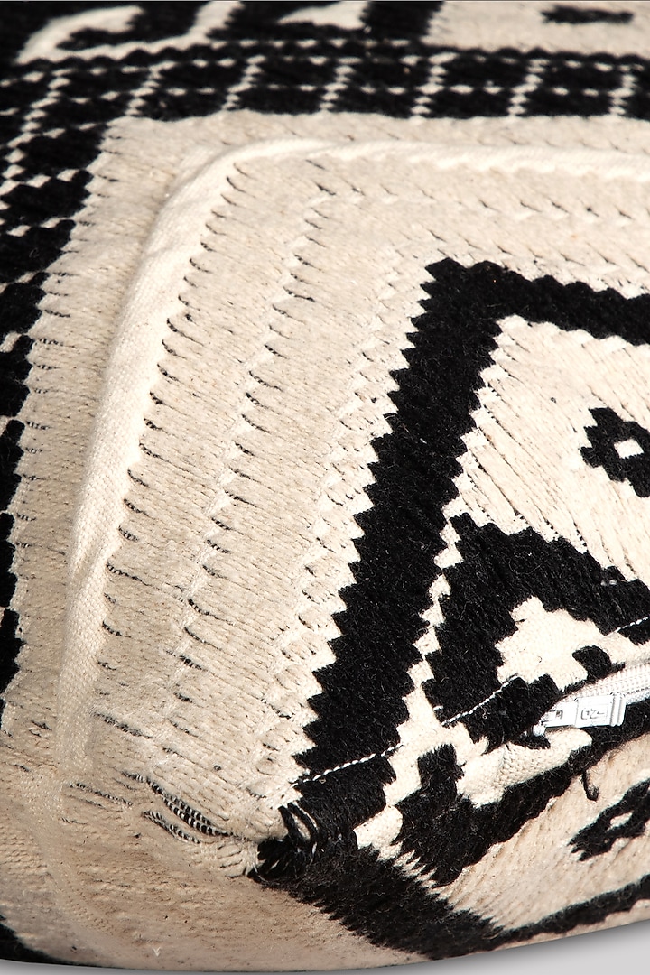 Black & White Jacquard Pillow Cover by The MJS Living at Pernia's Pop Up Shop
