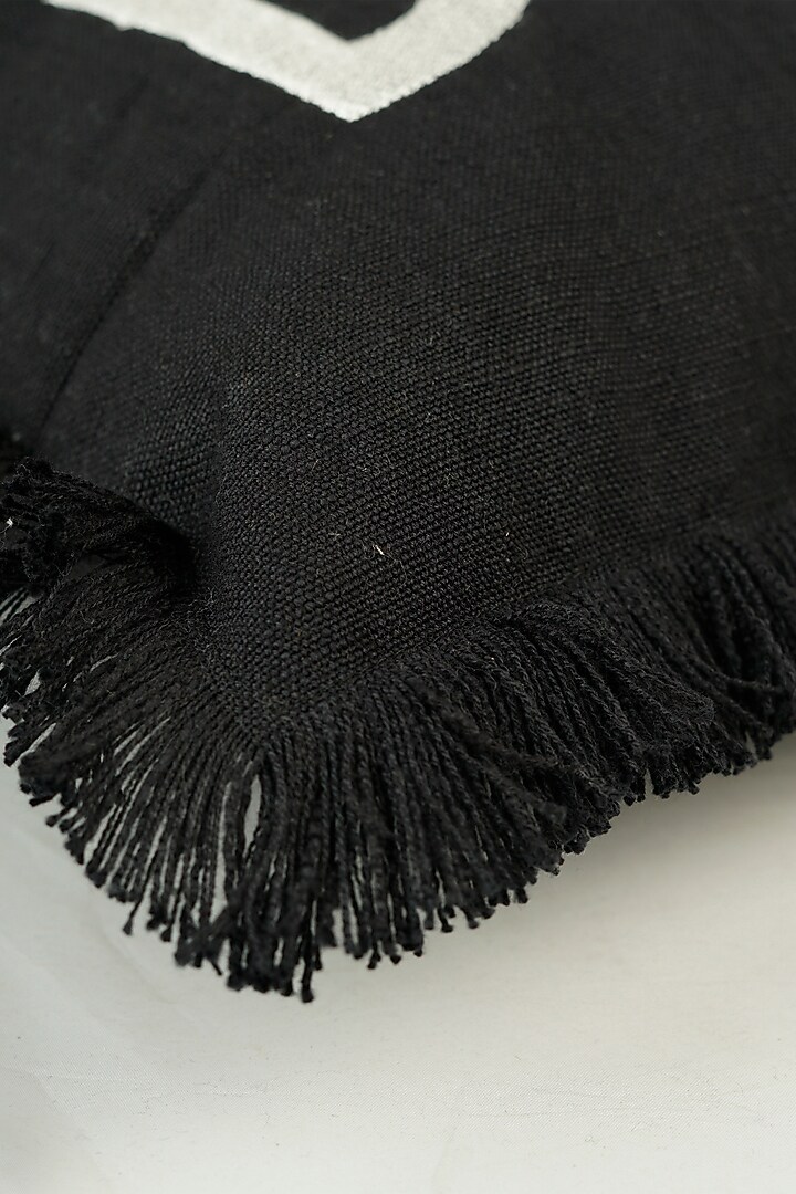 Black & White Jacquard Pillow Cover by The MJS Living at Pernia's Pop Up Shop