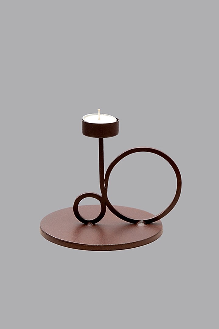 Maroon Iron Tea-Light Holder Set by The MJS Living at Pernia's Pop Up Shop