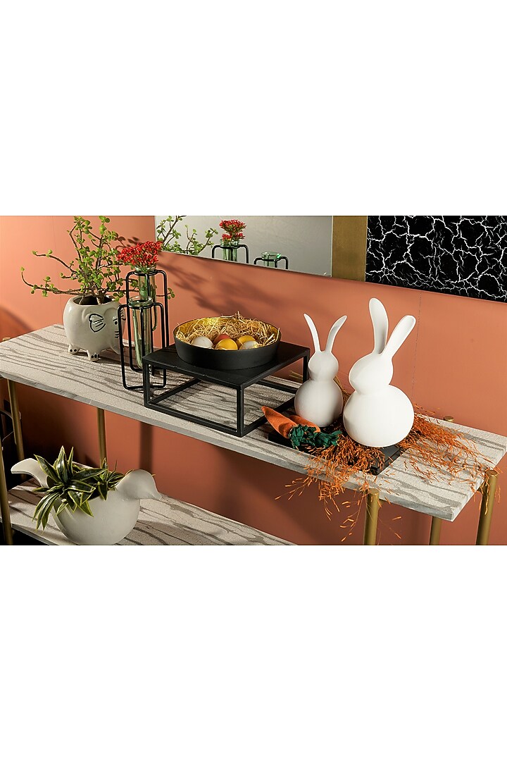 Golden Iron Bowl With Stand by The MJS Living at Pernia's Pop Up Shop