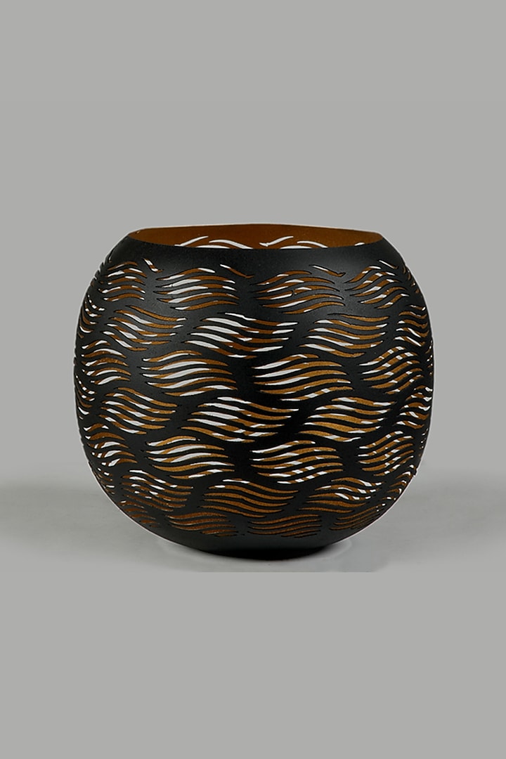 Black Iron Cutwork Candle Holder by The MJS Living at Pernia's Pop Up Shop