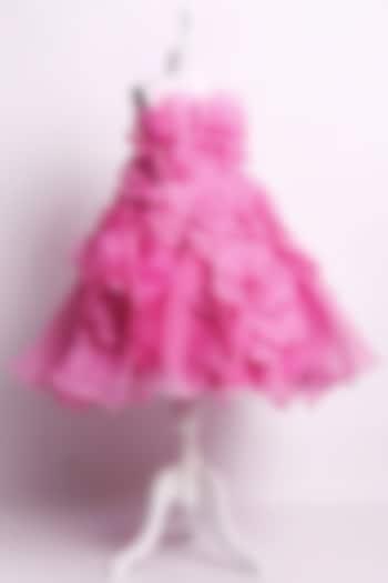 Hot Pink Tulle Dress For Girls by To My Niece
