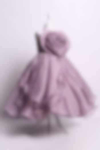 Lilac Tulle Layered Gown For Girls by To My Niece