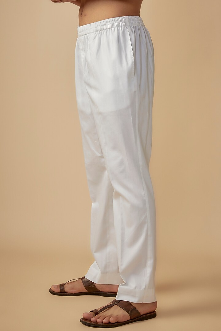 Purple Linen Silk Nakshi Work Kurta Set by The Man Project at Pernia's Pop Up Shop