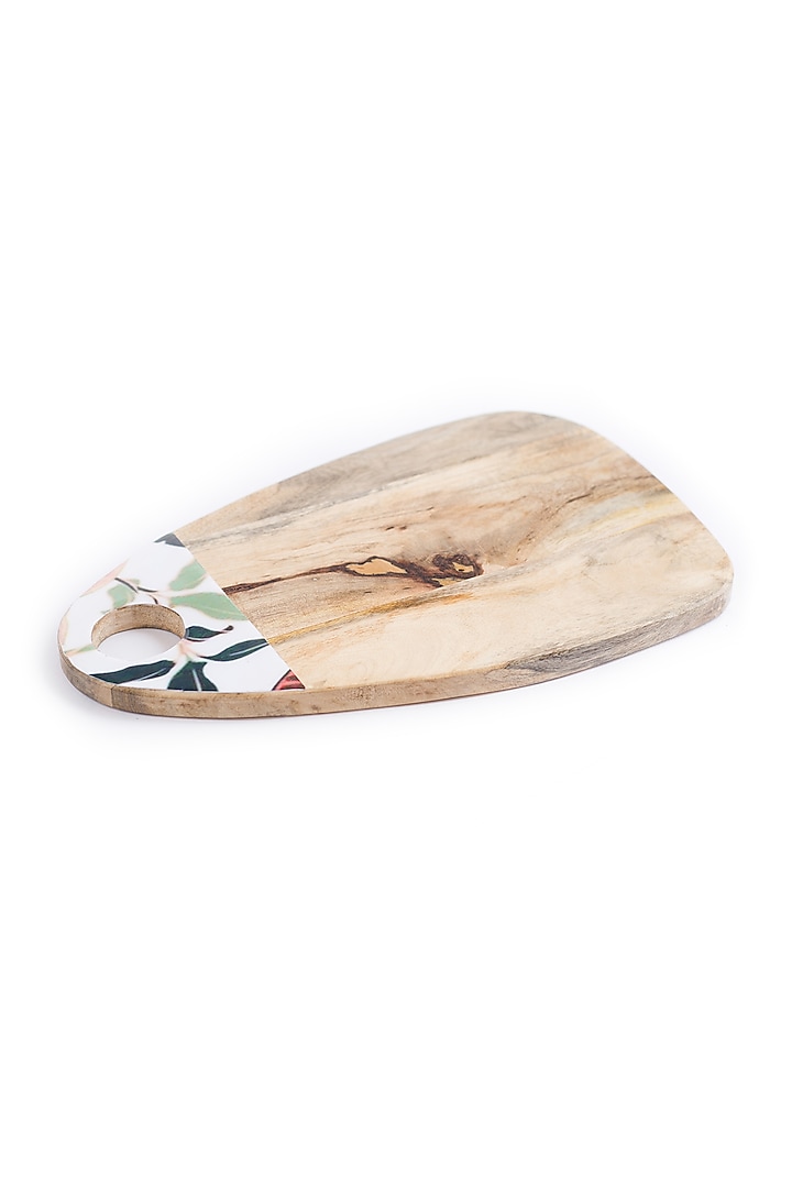 Brown Platter With Printed Handle by The Modern Storey at Pernia's Pop Up Shop