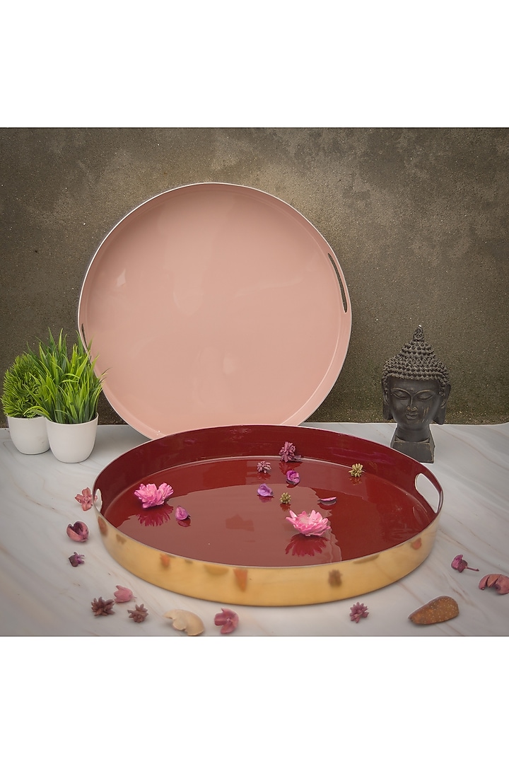 Pastel Pink Stainless Steel Tray by The Modern Storey at Pernia's Pop Up Shop