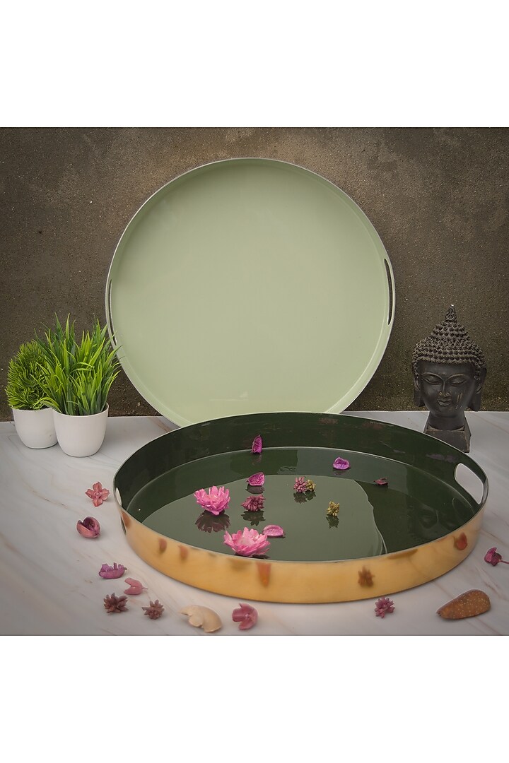 Pastel Green Stainless Steel Tray by The Modern Storey at Pernia's Pop Up Shop
