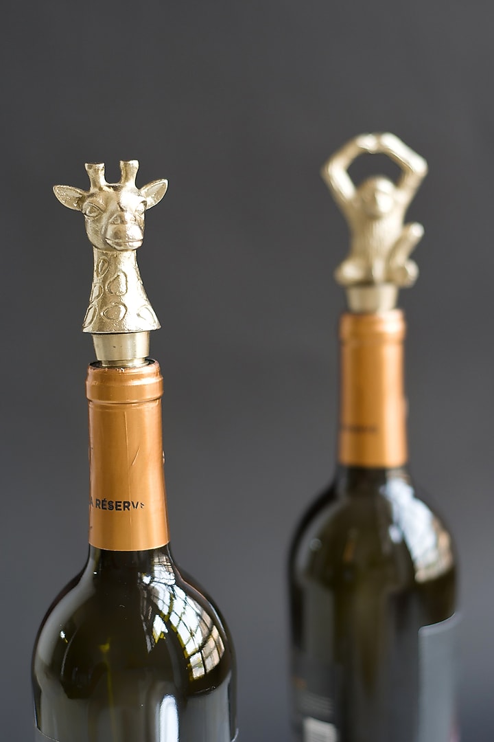Gold Deer Handcrafted Wine Stopper by The Modern Storey at Pernia's Pop Up Shop