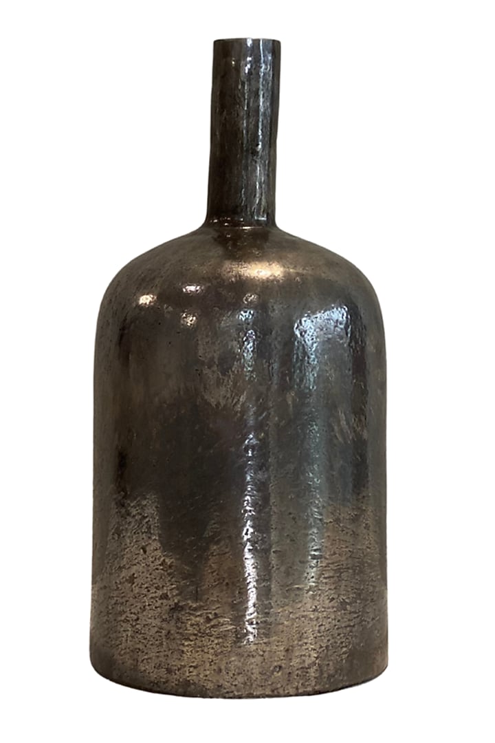 Grey & Silver Handcrafted Glass Vase by The Modern Storey at Pernia's Pop Up Shop