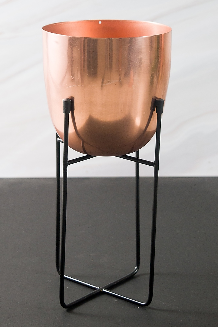 Rose Gold Iron Planter (Set of 2) by The Modern Storey at Pernia's Pop Up Shop