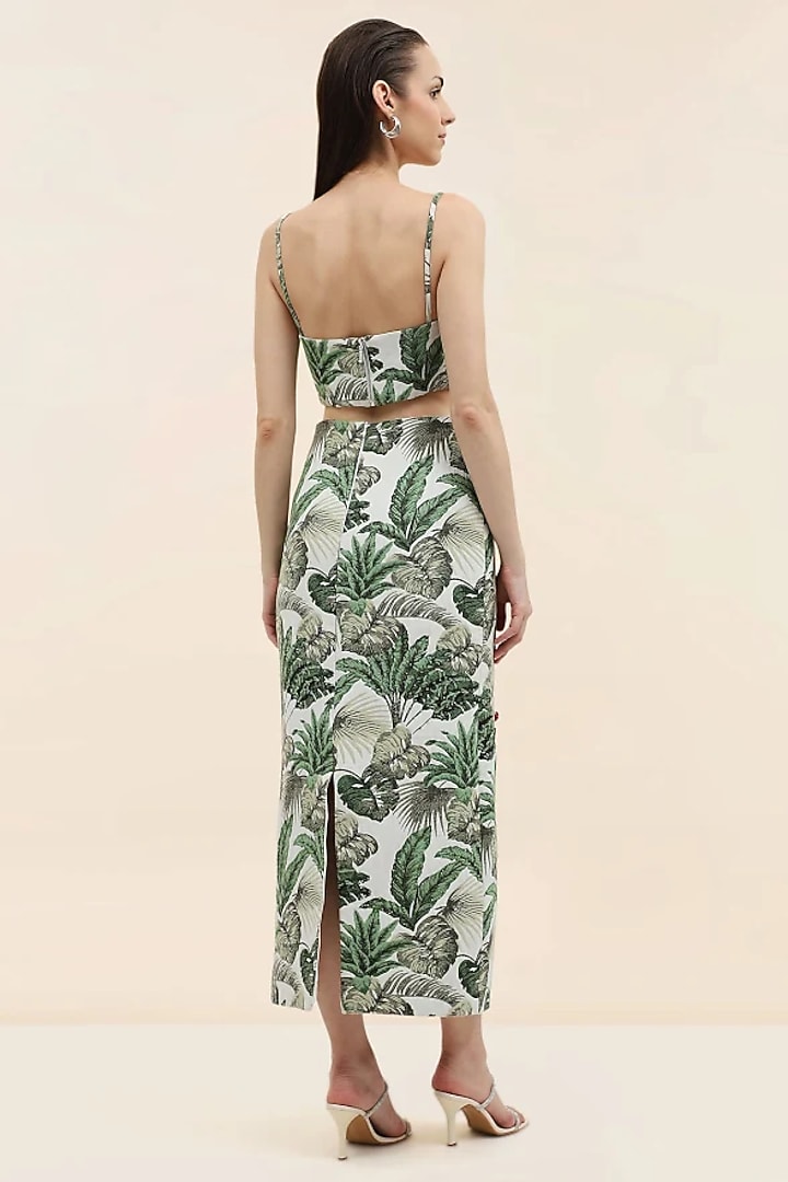Multi-Coloured Jacquard Botanical Co-ord Set by Taangerine Tiger at Pernia's Pop Up Shop