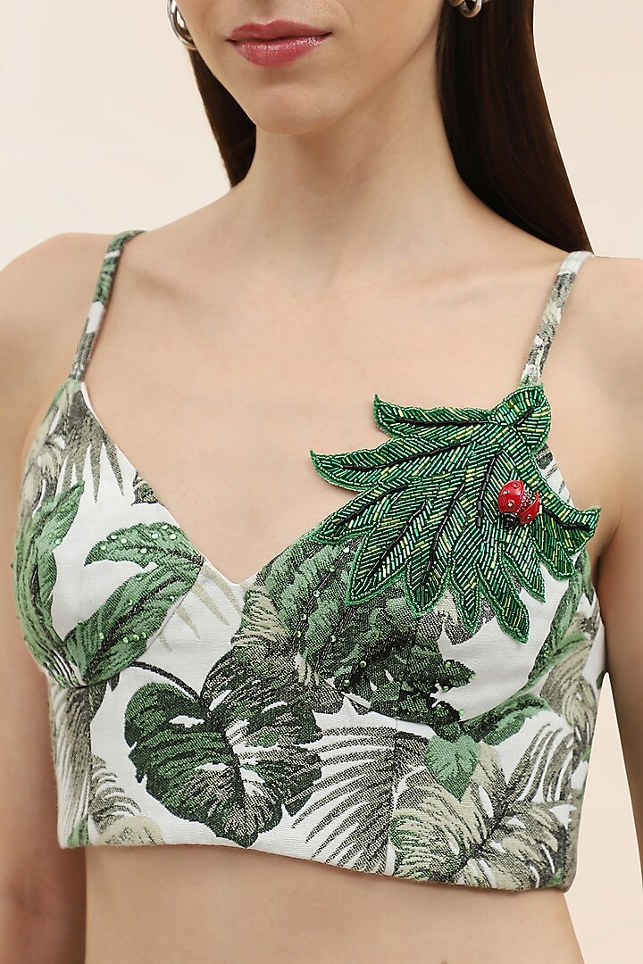 Multi-Coloured Jacquard Botanical Co-ord Set by Taangerine Tiger at Pernia's Pop Up Shop