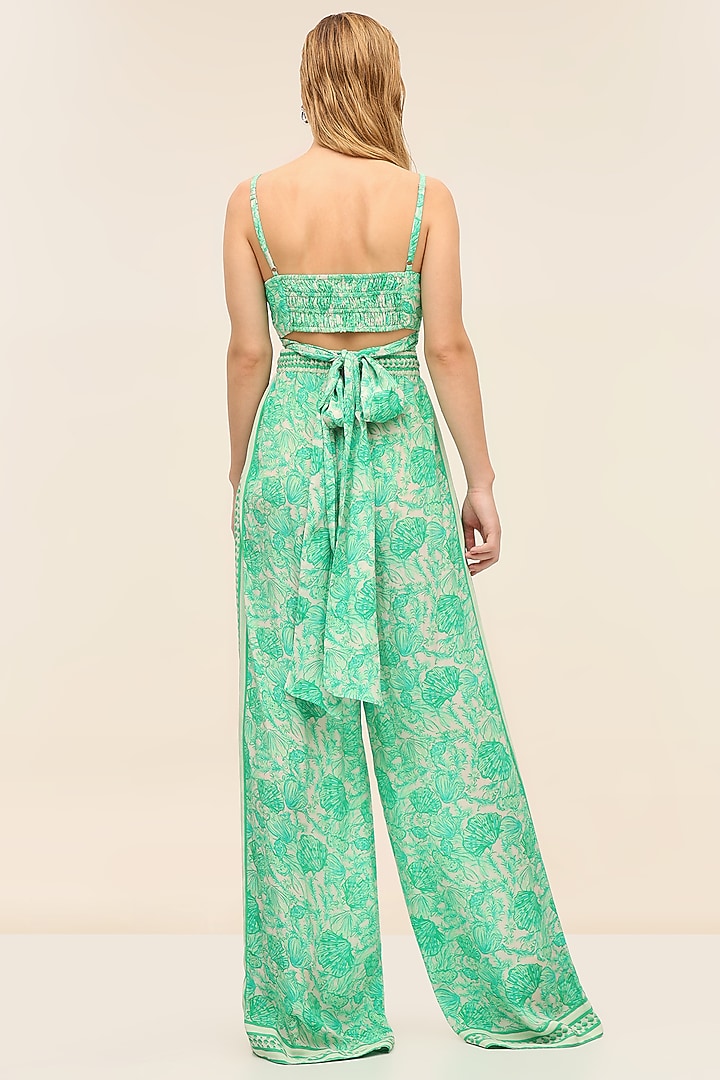 Green Crepe Top by Taangerine Tiger at Pernia's Pop Up Shop