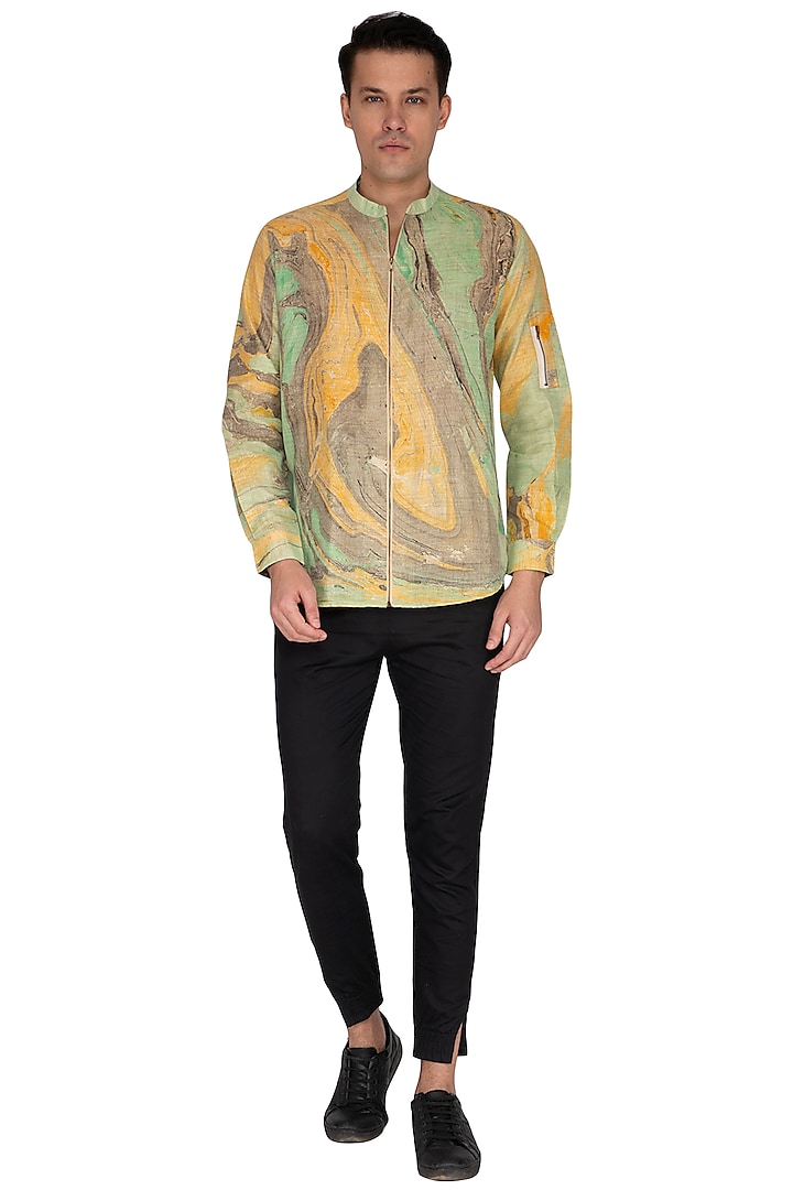 Multi Colored Natural Printed Shirt by The Natty Garb