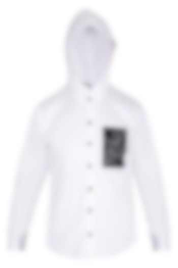 White Orchid Hoodie Shirt by The Natty Garb