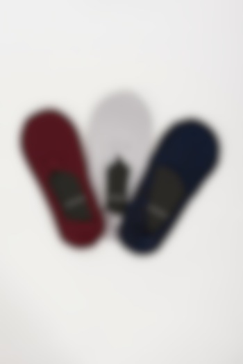 Multi-Colored Cotton Socks (Set of 3) by TOFFCRAFT at Pernia's Pop Up Shop