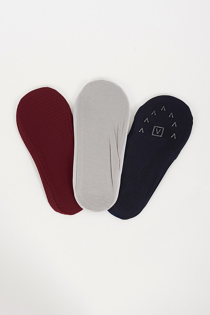 Multi-Colored Cotton Socks (Set of 3) by TOFFCRAFT at Pernia's Pop Up Shop