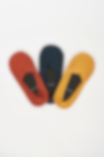 Multi-Colored Socks In Cotton (Set of 3) by TOFFCRAFT at Pernia's Pop Up Shop