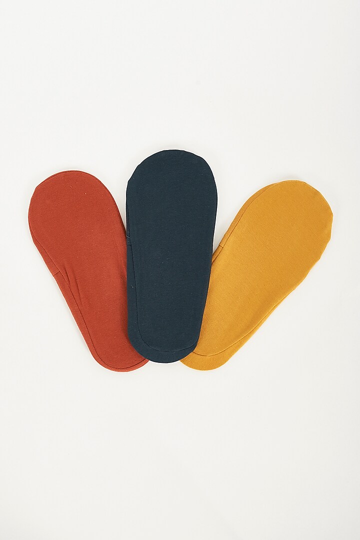 Multi-Colored Socks In Cotton (Set of 3) by TOFFCRAFT at Pernia's Pop Up Shop
