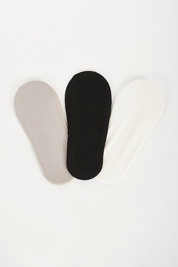 Multi-Colored Cotton Socks (Set of 3) by TOFFCRAFT at Pernia's Pop Up Shop