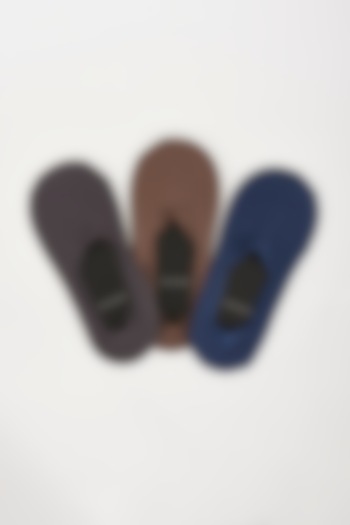 Multi-Colored Cotton Socks (Set of 3) by TOFFCRAFT at Pernia's Pop Up Shop