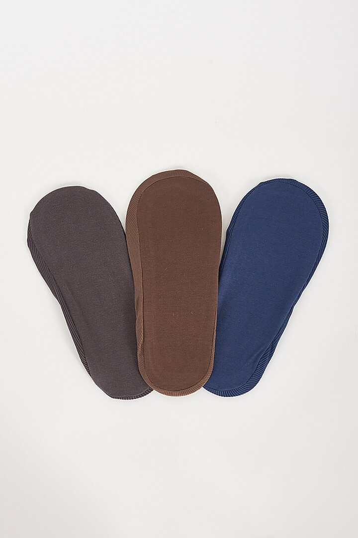 Multi-Colored Cotton Socks (Set of 3) by TOFFCRAFT at Pernia's Pop Up Shop