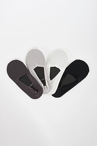 Multi-Colored Cotton Socks (Set of 4) by TOFFCRAFT