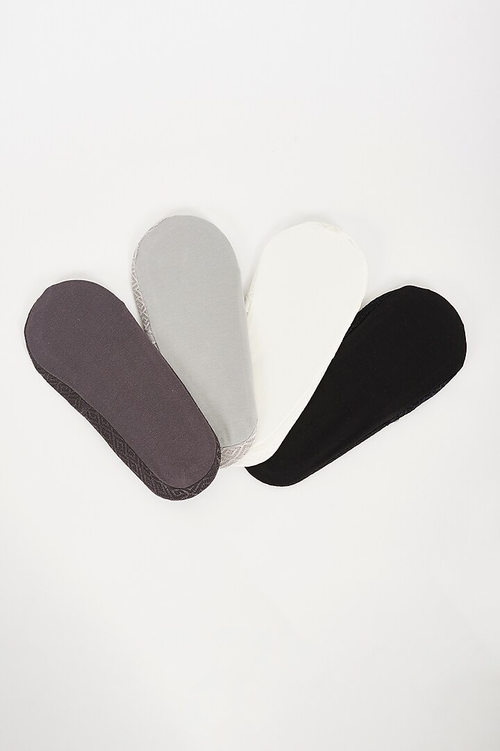 Multi-Colored Cotton Socks (Set of 4) by TOFFCRAFT at Pernia's Pop Up Shop