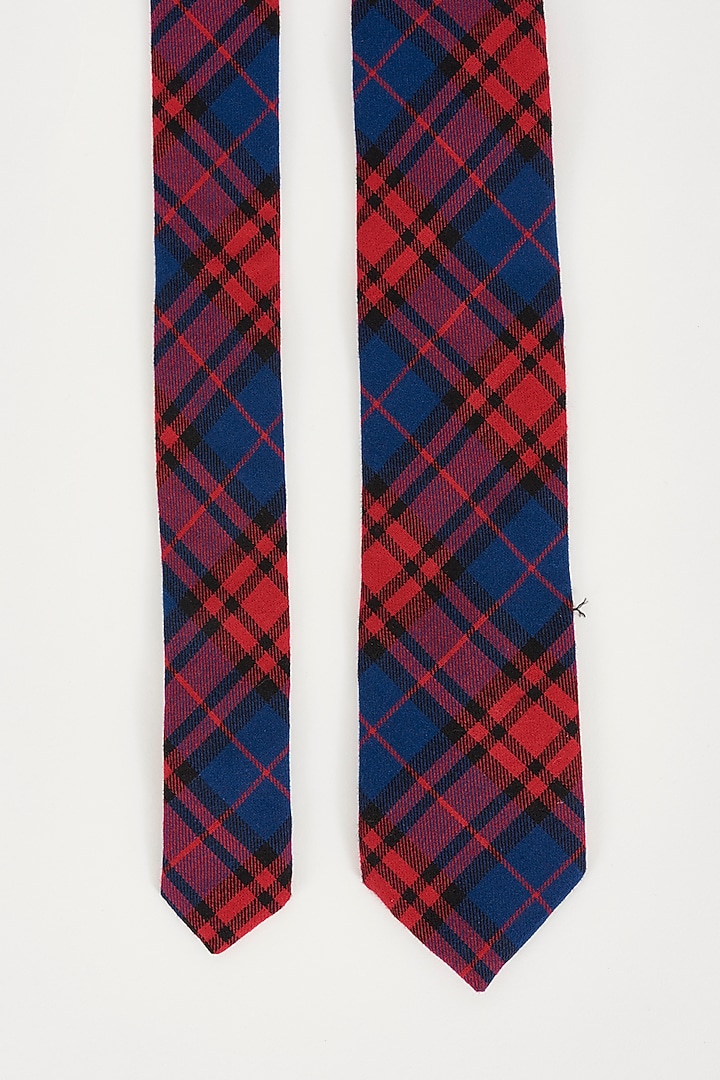 Red Checkered Necktie by TOFFCRAFT at Pernia's Pop Up Shop