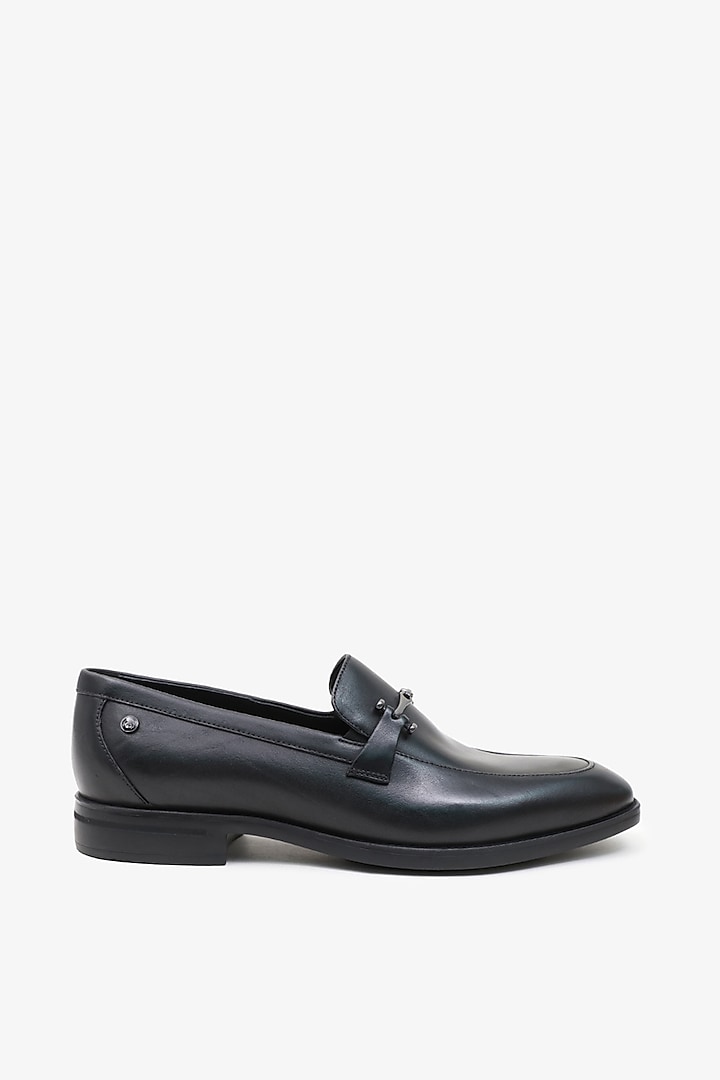 Black Leather Loafers by TONI ROSSI MEN at Pernia's Pop Up Shop