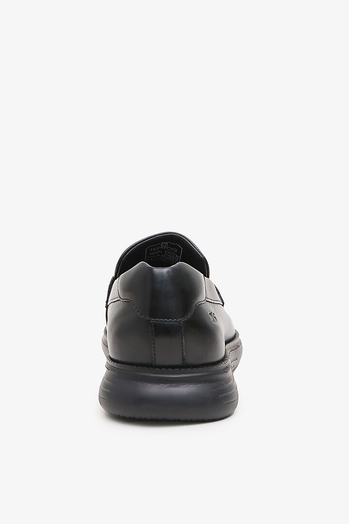 Black Leather Loafers by TONI ROSSI MEN at Pernia's Pop Up Shop