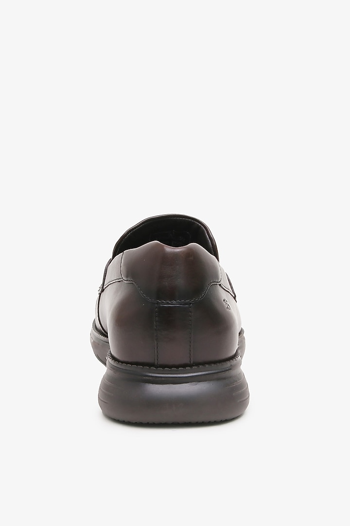 Brown Leather Loafers by TONI ROSSI MEN at Pernia's Pop Up Shop