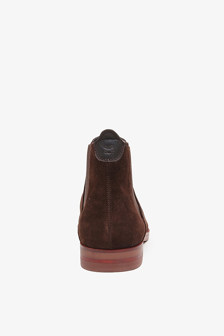 Brown Leather Chelsea Boots by TONI ROSSI MEN at Pernia's Pop Up Shop