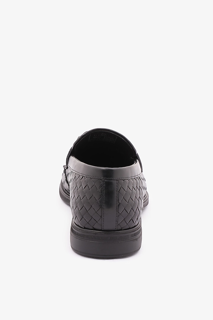 Black Leather Loafers by TONI ROSSI MEN at Pernia's Pop Up Shop