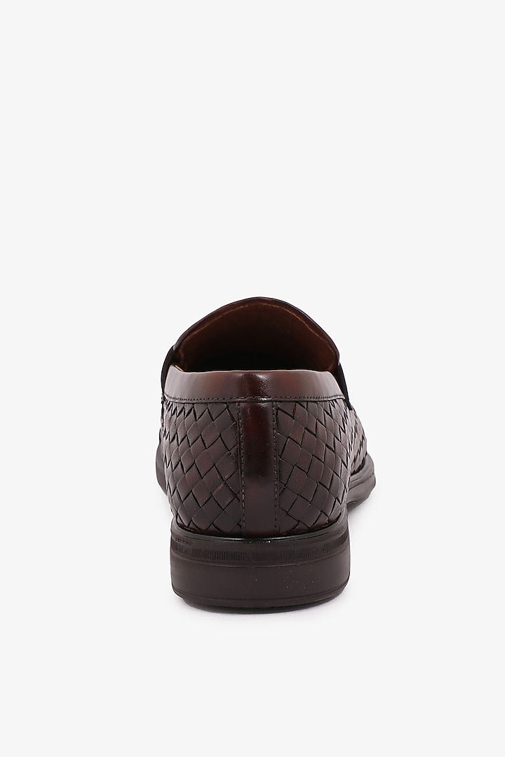 Brown Leather Loafers by TONI ROSSI MEN at Pernia's Pop Up Shop