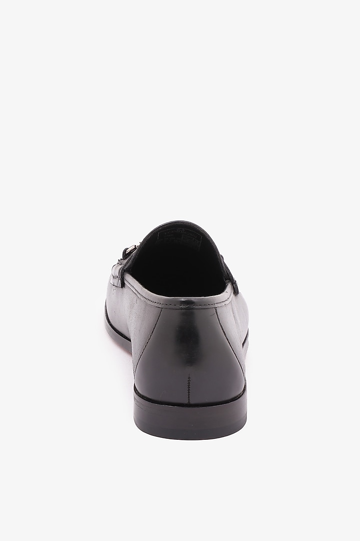 Black Leather Mocassin Shoes by TONI ROSSI MEN at Pernia's Pop Up Shop