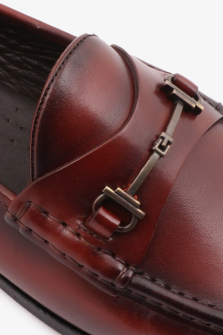 Brown Leather Mocassin Shoes by TONI ROSSI MEN at Pernia's Pop Up Shop