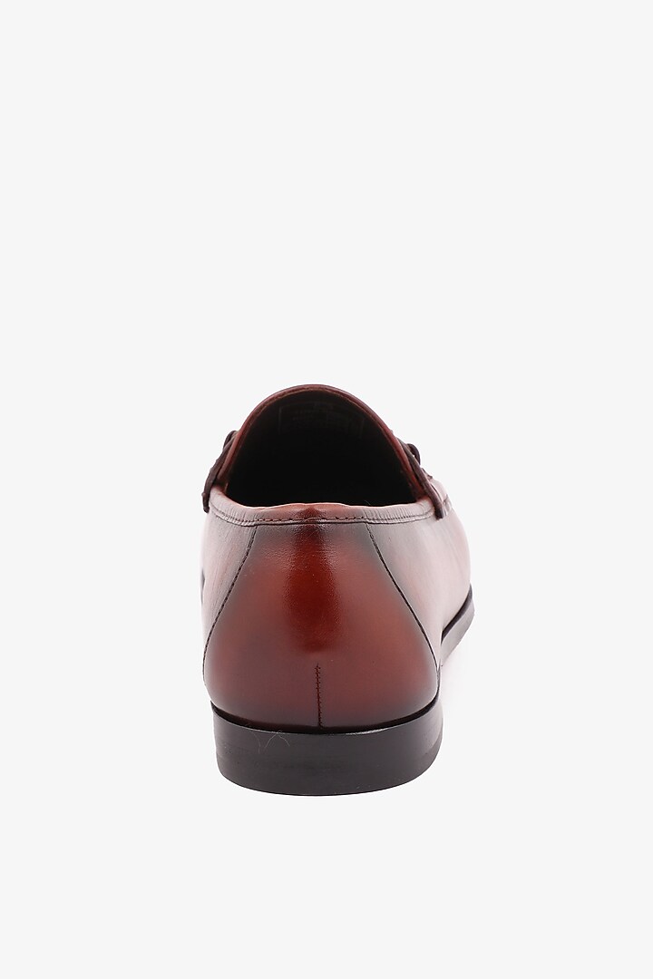 Brown Leather Mocassin Shoes by TONI ROSSI MEN at Pernia's Pop Up Shop