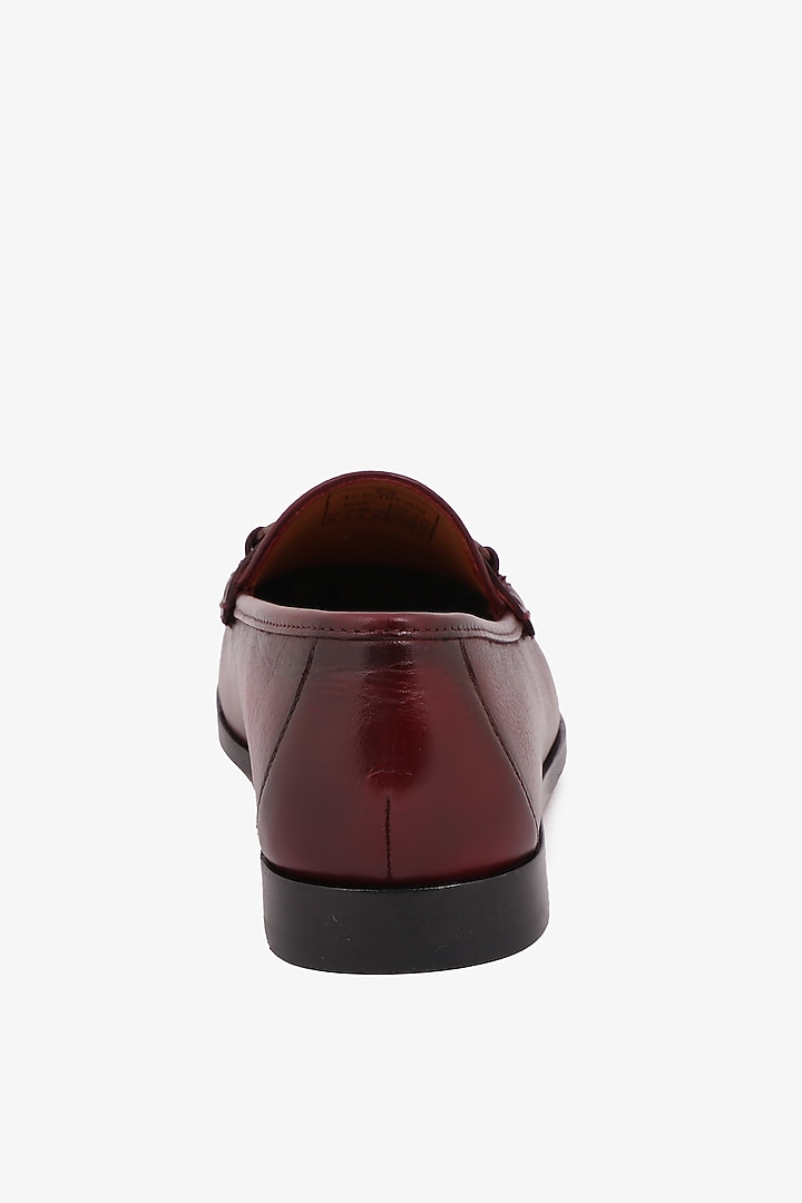 Wine Leather Mocassin Shoes by TONI ROSSI MEN at Pernia's Pop Up Shop