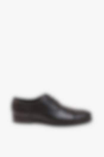 Brown Leather Formal Shoes by TONI ROSSI MEN