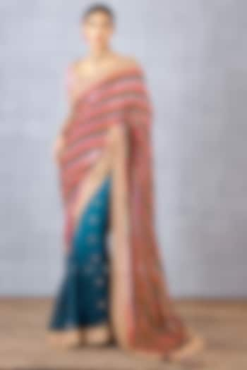 Fiery Pink Digital Printed Saree by TORANI at Pernia's Pop Up Shop