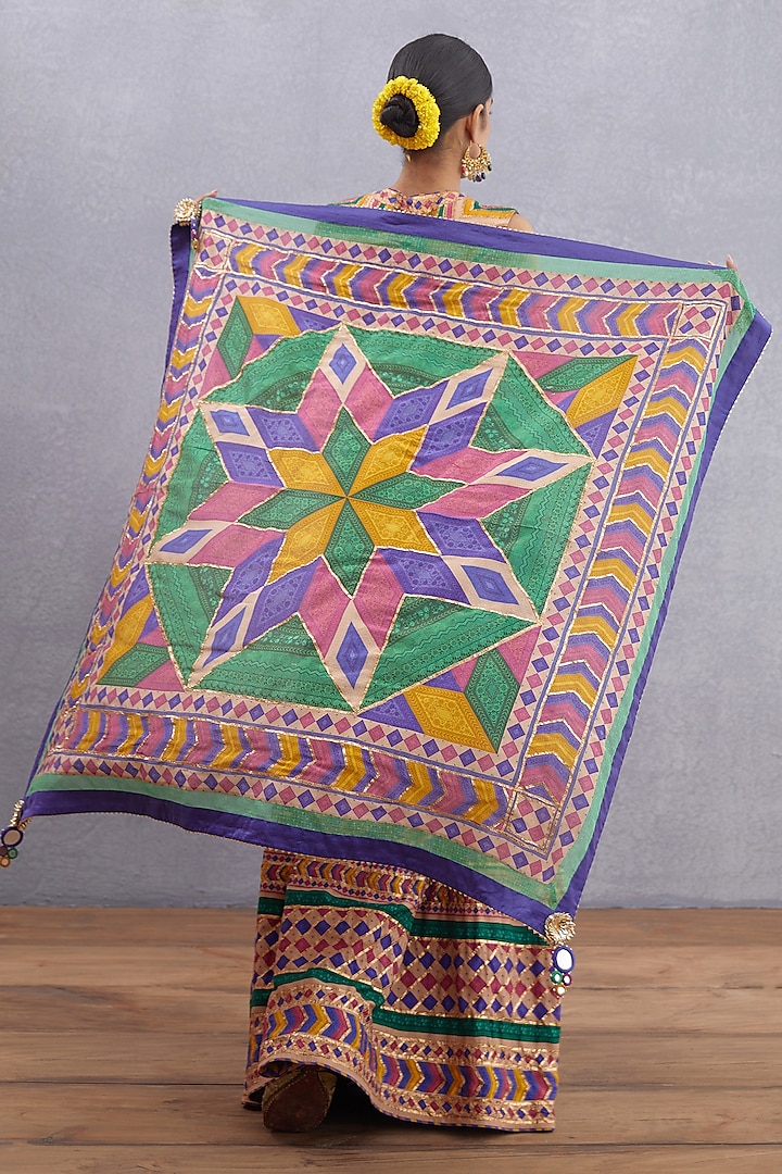 Multi-Colored Embroidered Scarf by TORANI at Pernia's Pop Up Shop